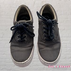 Sperry Top Sider Shoes Men's Canvas Sneaker Size 7 STS15289 Memory Foam Gray